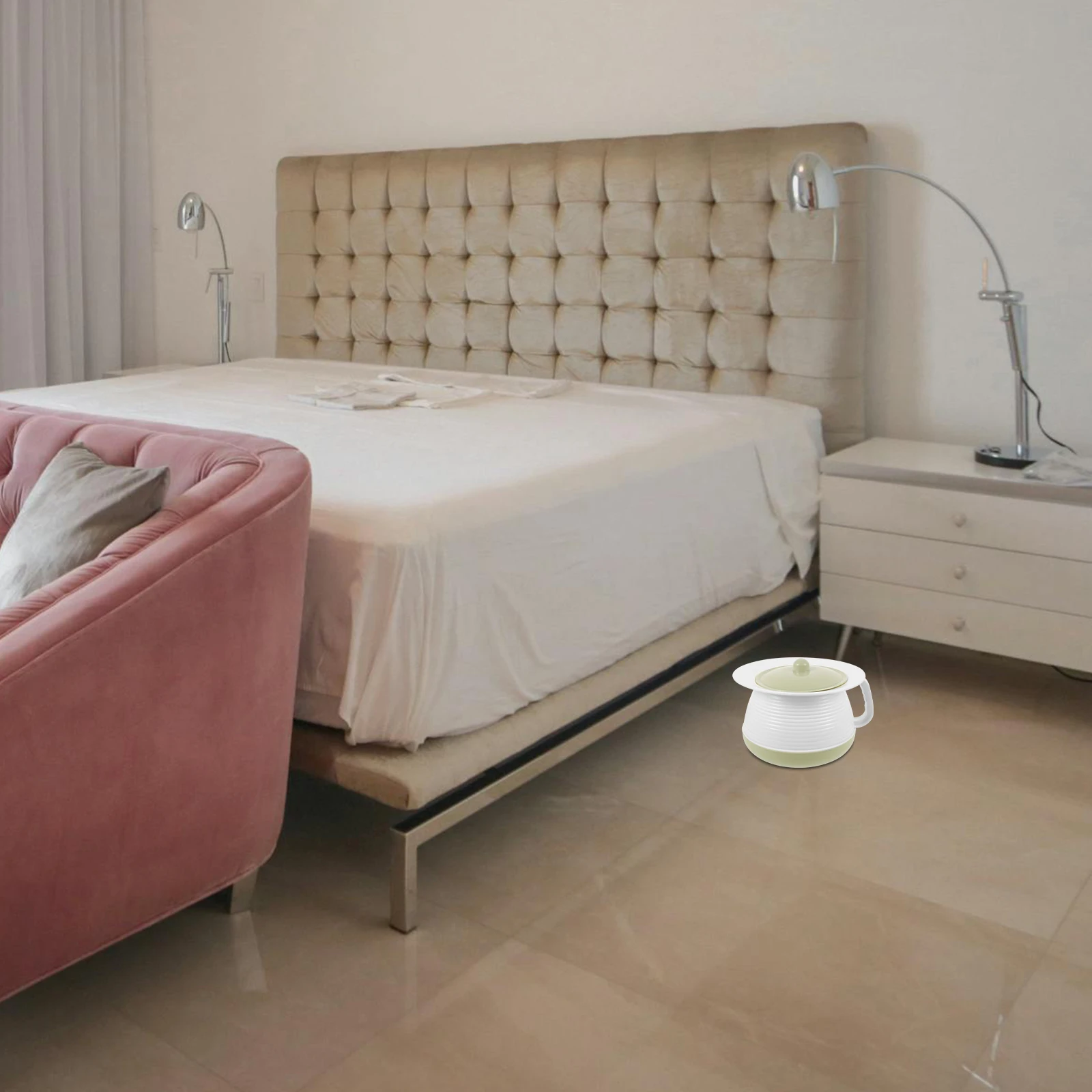 

Children Spittoon Covered Chamber Pot Plastic Urinal Pee Pot Home Hospital Elderly Disabled Portable Bed Pan Night Urinal