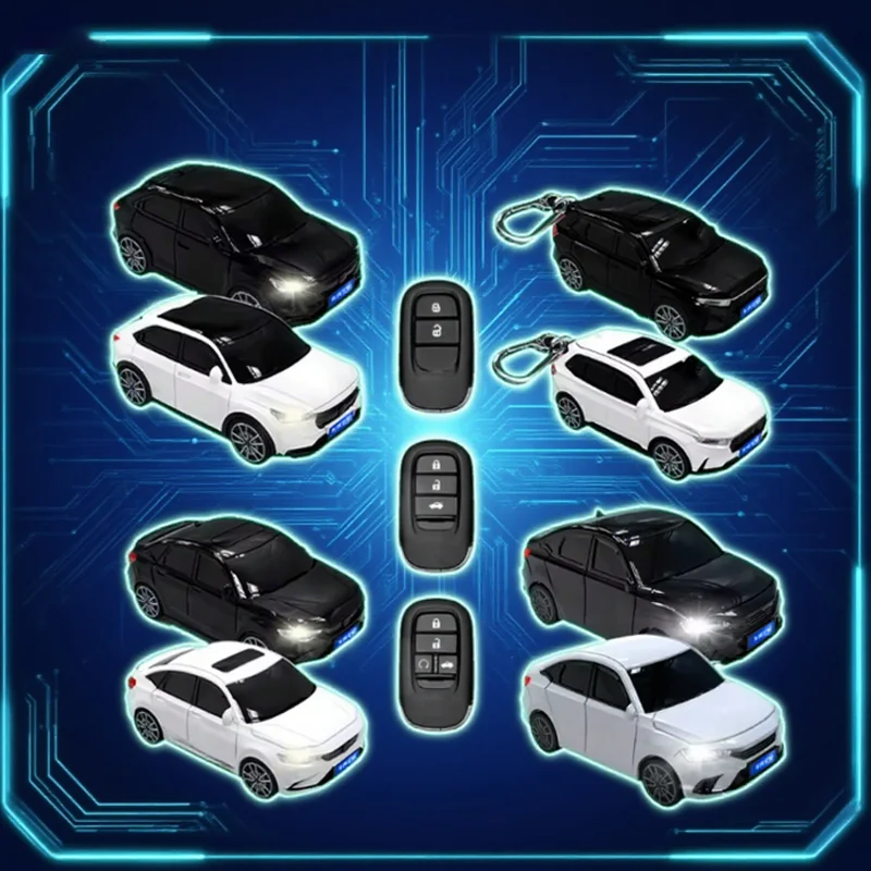 

Чехол для ключей модели автомобиля для Honda Crv Xrv 2023 2022 11th Civic Integra Smart Remote, чехол для ключей от машины, брелок для ключей, аксессуары
