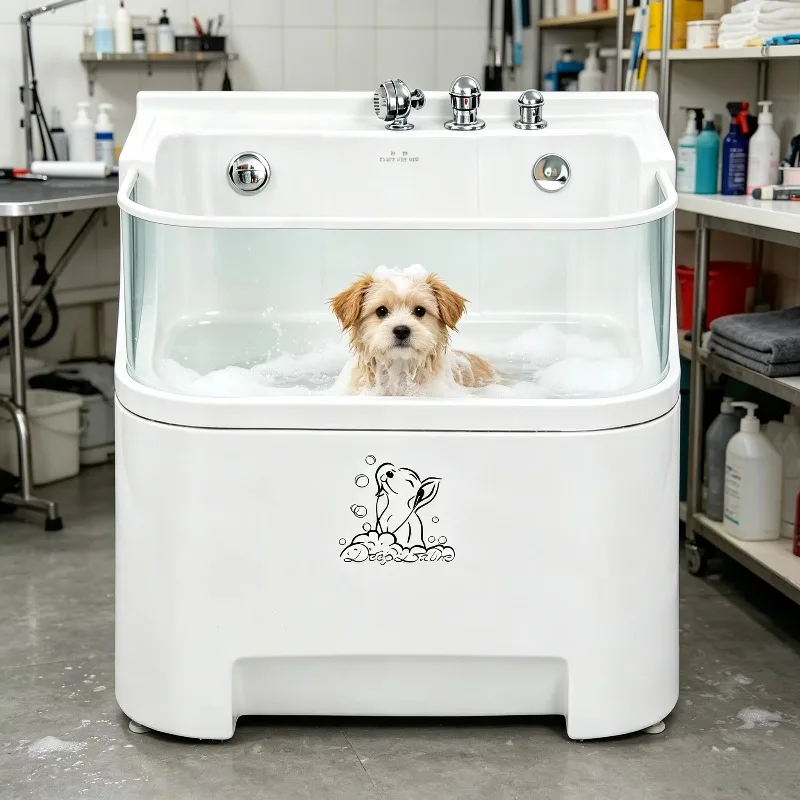 High-Margin LED Color Therapy Acrylic Pet Grooming Spa Equipment
