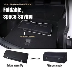 Car ATsafepro 65L Organizer for Trunk Box Storage and Cleaning Car Accessories Interior Vehicle Supplies Accessories Visible