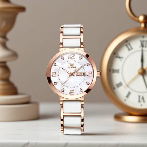 OLEVS Reloj de pulsera Para Mujer, Reloj de marca de lujo Para Mujer, pulsera elegante, relojes de cuarzo a la moda impermeables Para Mujer, Reloj Para Mujer