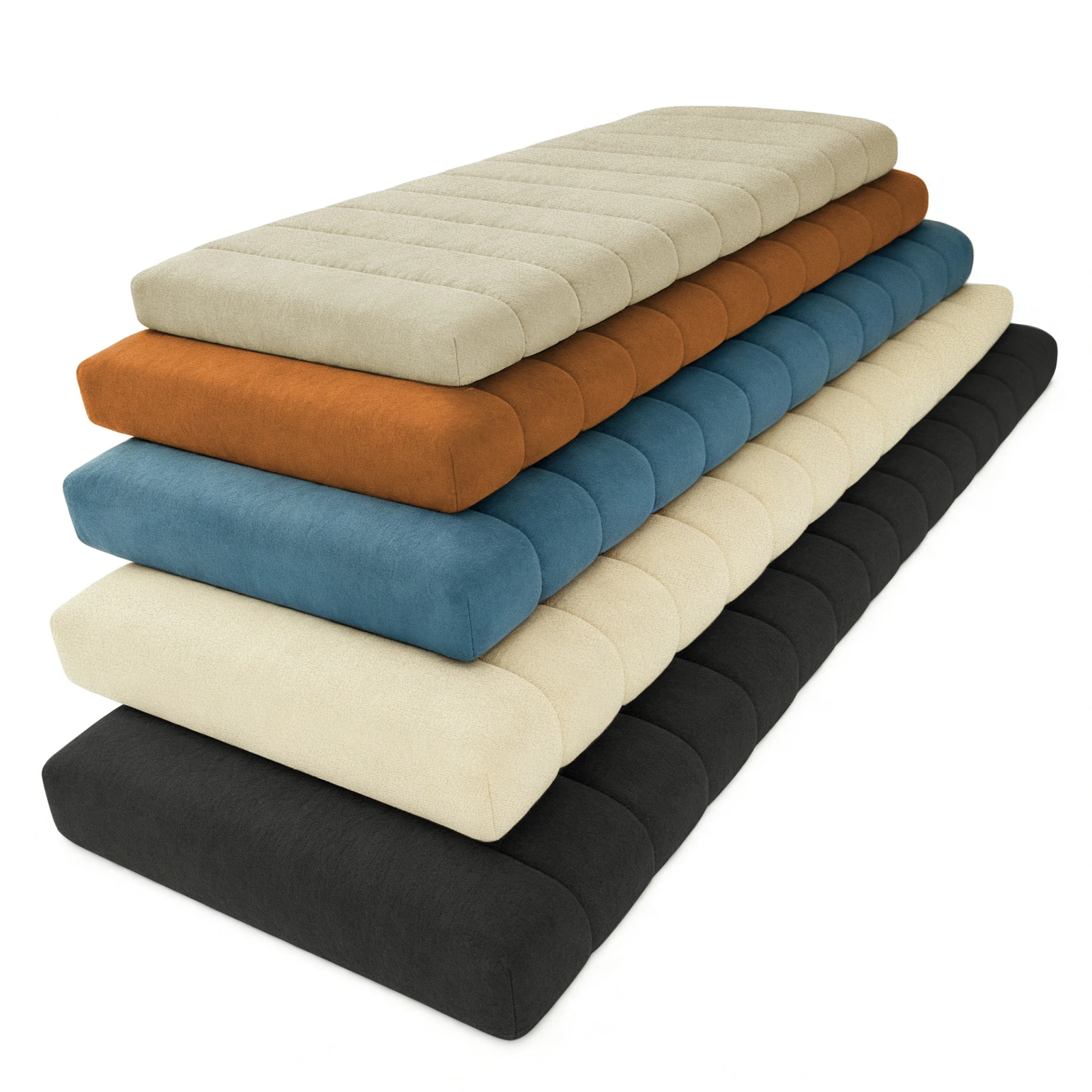 Cojines personalizados de 4 cm de largo para banco, de terciopelo tipo peluche, para ventanales, asientos de silla, colchones largos, almohadillas decorativas para columpios