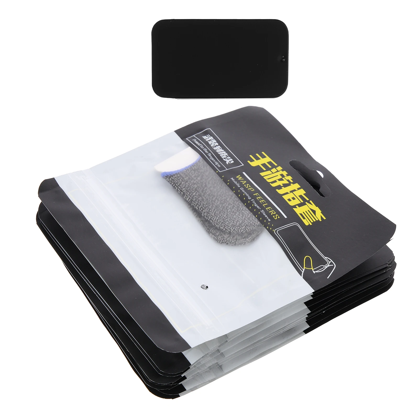 

Sweat-proof Gaming Sleeves Flash Silver Fiber Thumb Covers Anti-slip Breathable Finger Sleeves Game Accessories