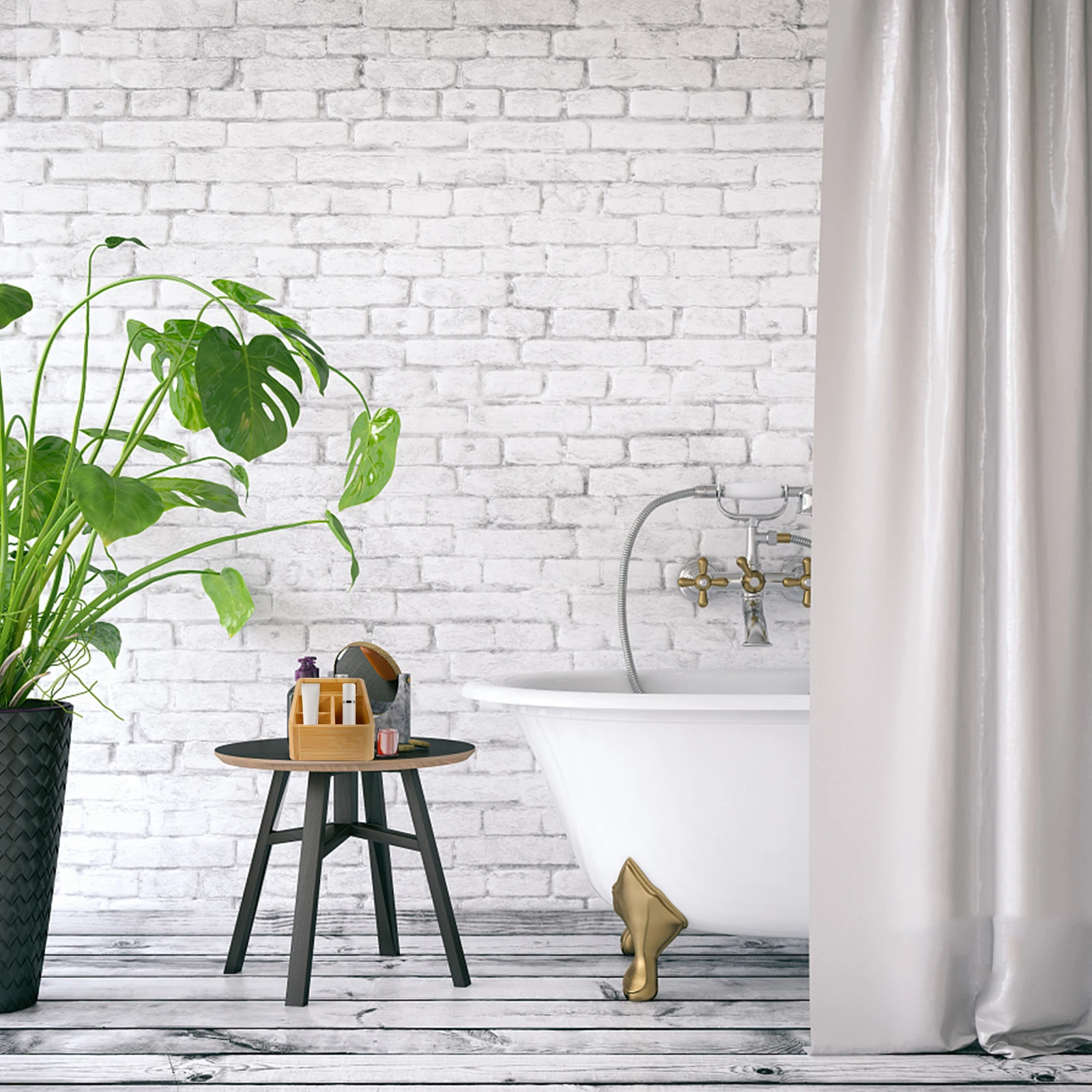 

1Pcs Bamboo Storage Container Wooden Sundries Organizer Large Capacity Simple Storage Box Home Cosmetics Box