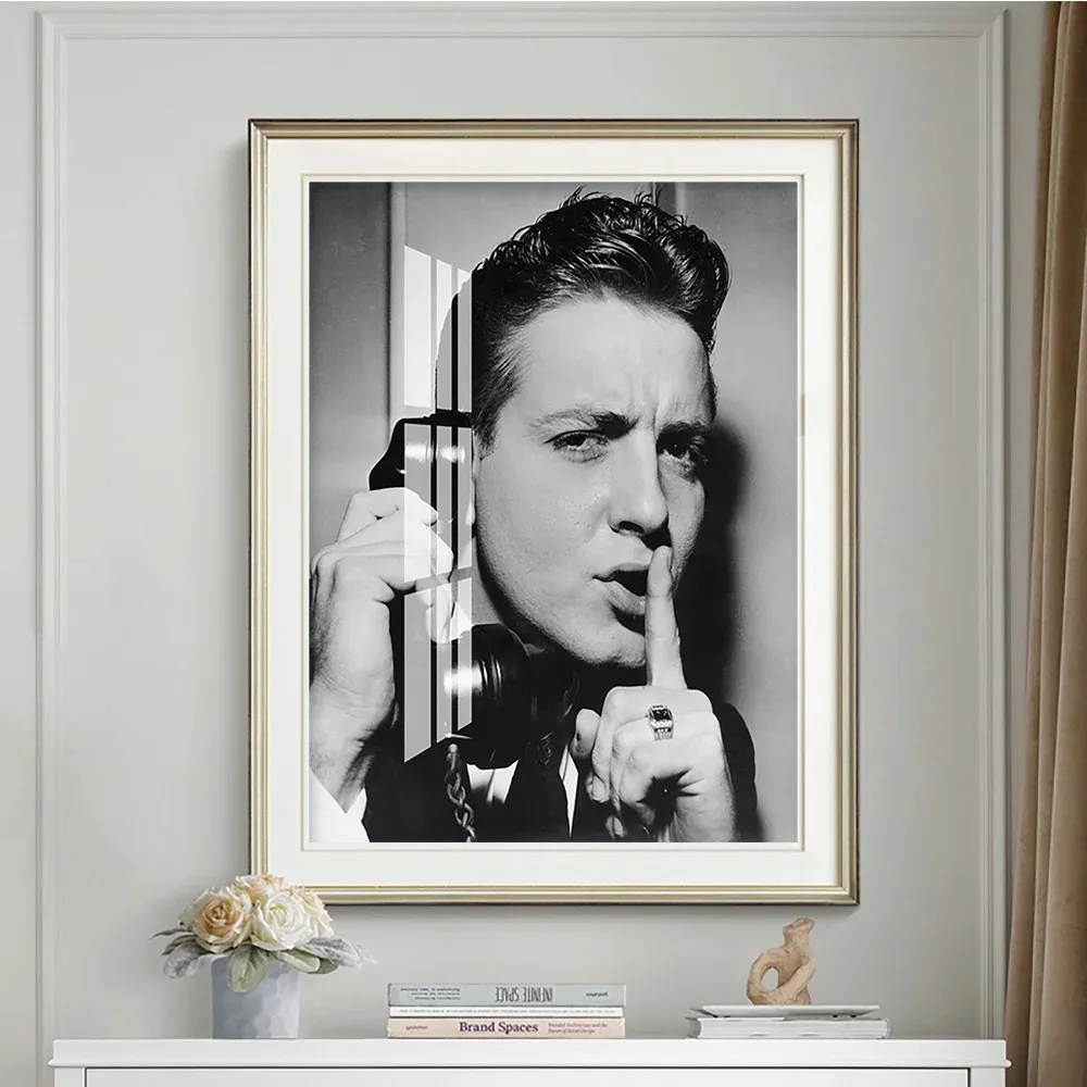 Eddie Cochran Rock Music Band Star Posters and Prints Guitarist Singer Canvas Painting Wall Art Print Picture Gift Home Decor