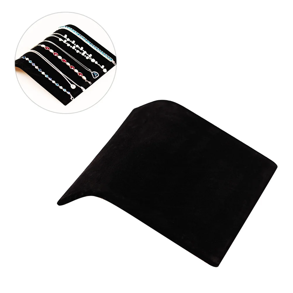 

Черный мягкий дисплей для ожерелья, мольберт, подставка для ДВП, органайзер для ювелирных изделий, держатель для ожерелья, браслета, кулон, магазин, столешница