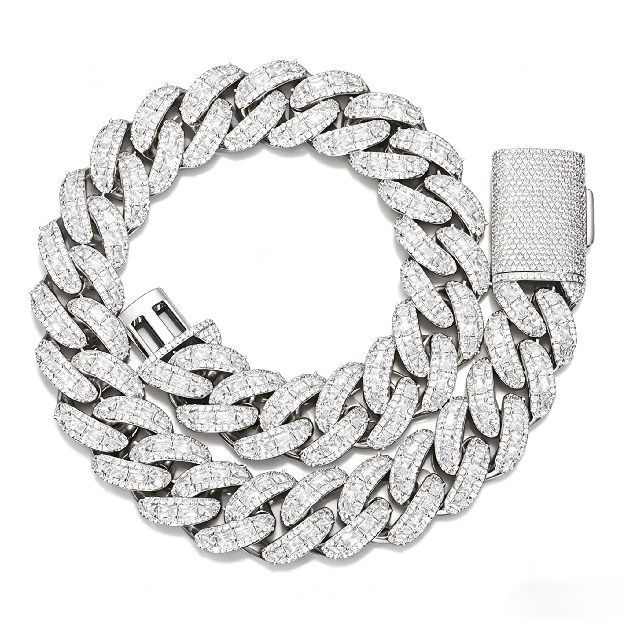 25mm-18k-white-gold-plated-cuban-link-chain-fully-inlaid-zircon-all-diamond-waterproof-fade-proof-men's-hip-hop-necklace