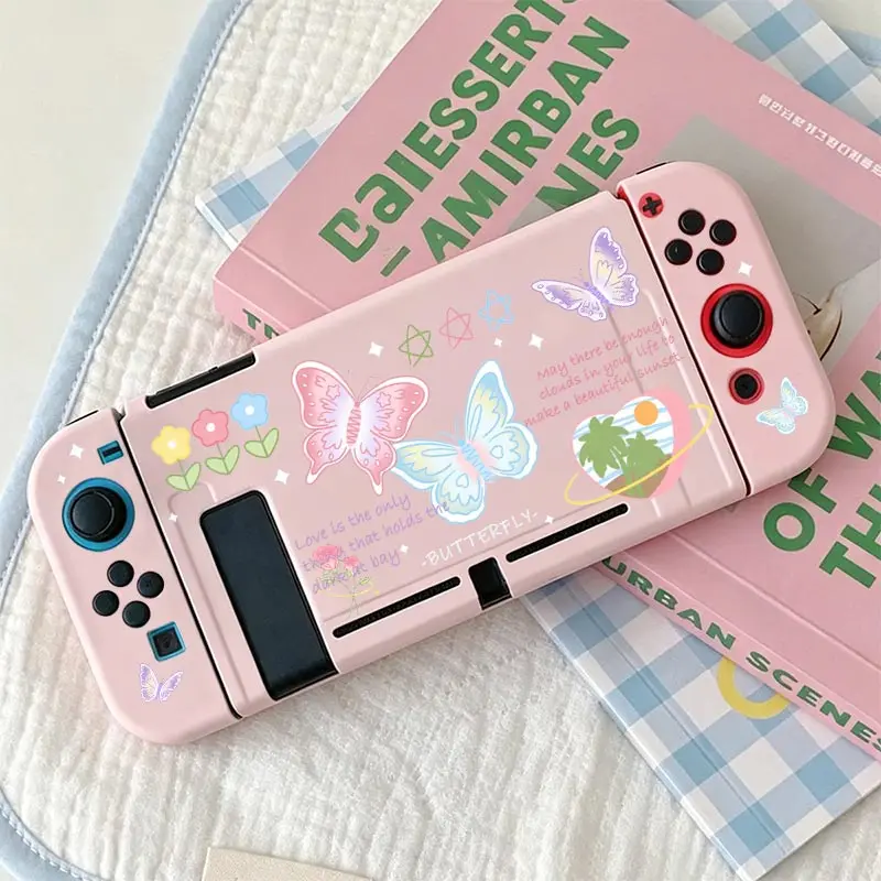 Protective Case Accessories for Nintendo Switch NS Game Console TPU Split Protective Case Anti-Scratch Shell Protector