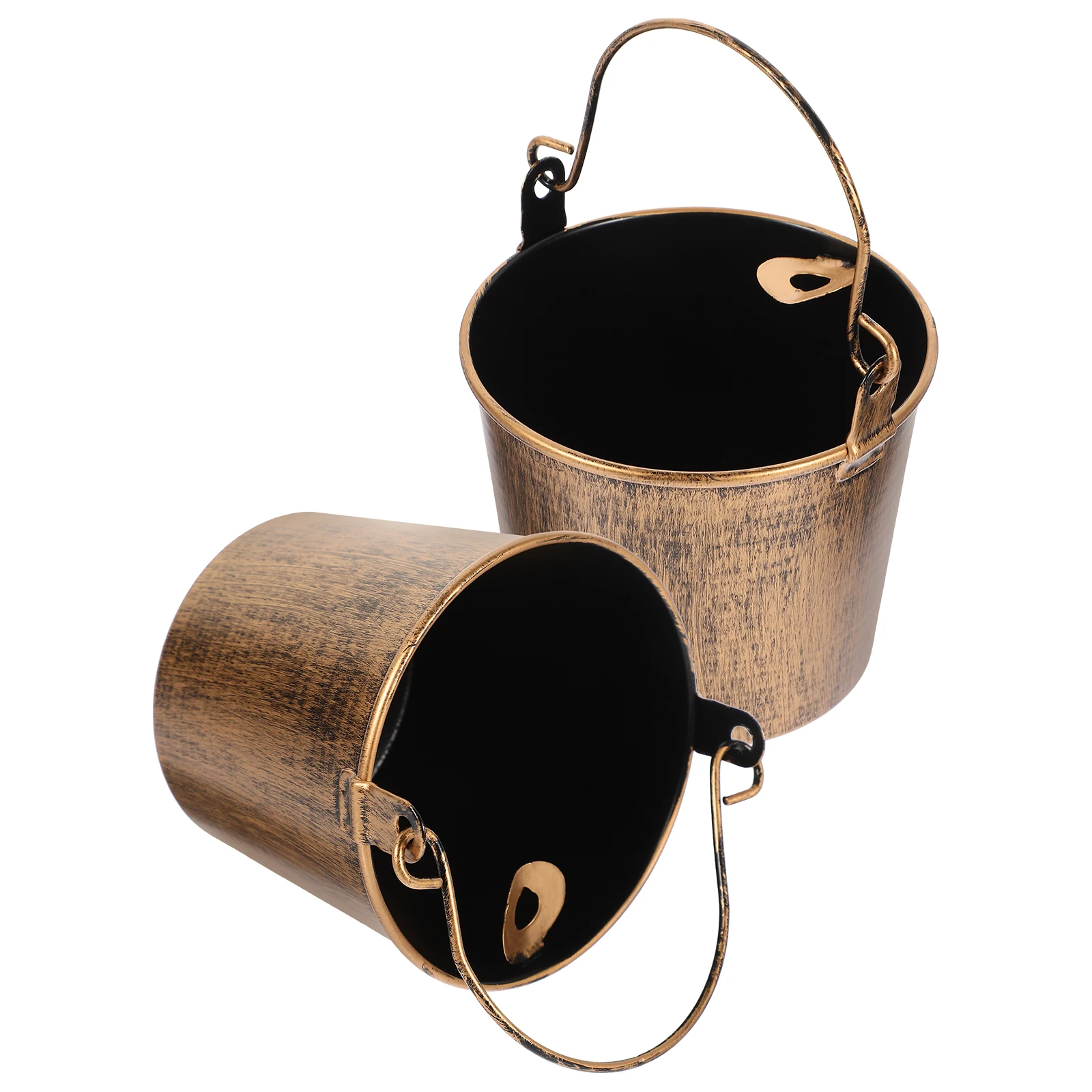

2Pcs Iron Ashtray Wrought Cigarette Tray Desktop Ornament Vintage Home Decor Fashion Smoke Container Delicate Art