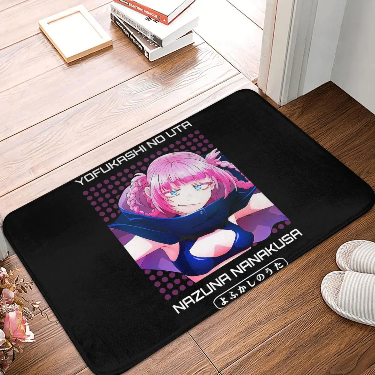 Yofukashi No Uta Call Of The Night Anime Nazuna Nanakusa Non-slip Doormat Floor Mat Carpet Rug for Kitchen Entrance Footpad Mats