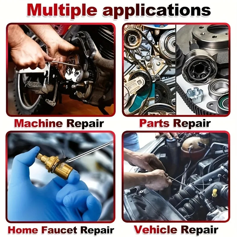 2 juegos de ganchos para reparación y mantenimiento de automóviles, herramientas de garantía para reparación de neumáticos, destornillador de sello de aceite, herramientas de extracción de tiras de pantalla, herramientas de reparación de electrodomésticos