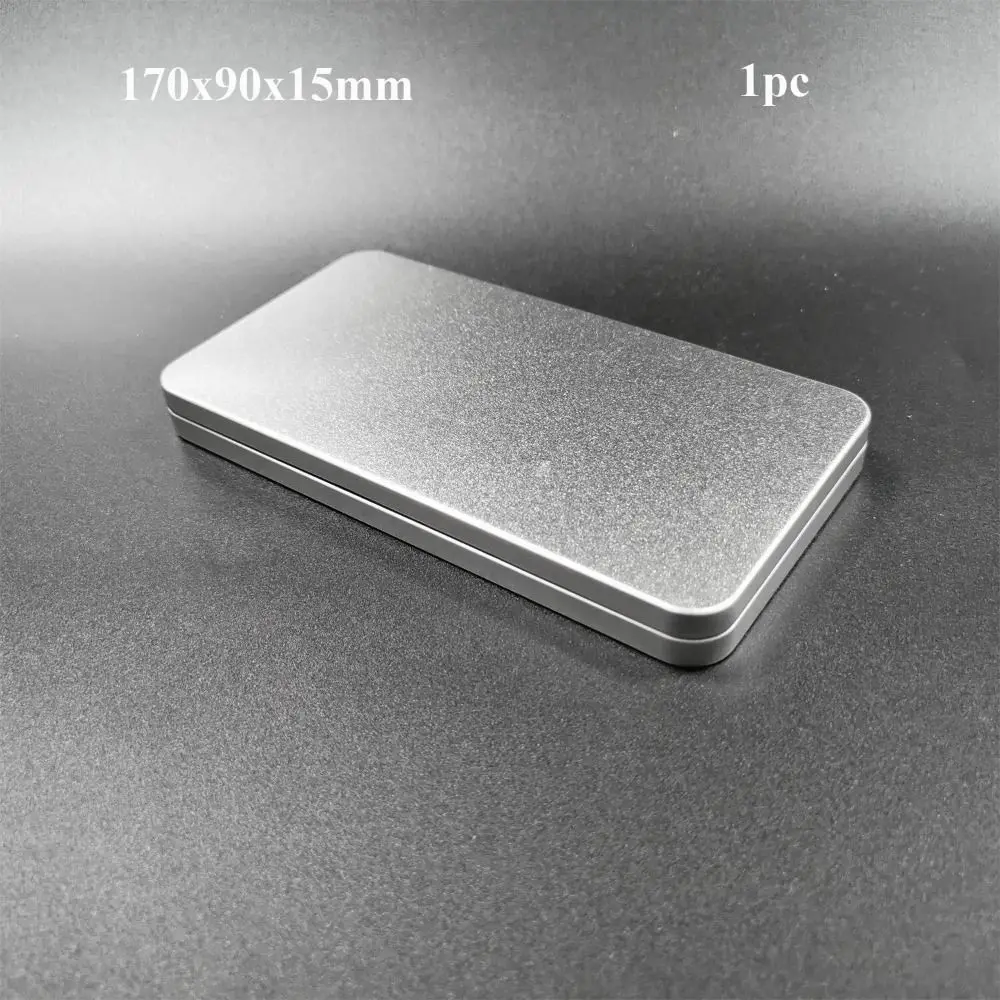 1 Pcs Candy Storage Packaging Box Refillable Aluminum Tin Box for Balm Nail Container Tea Cans Metal Box with Lid Candle Jars