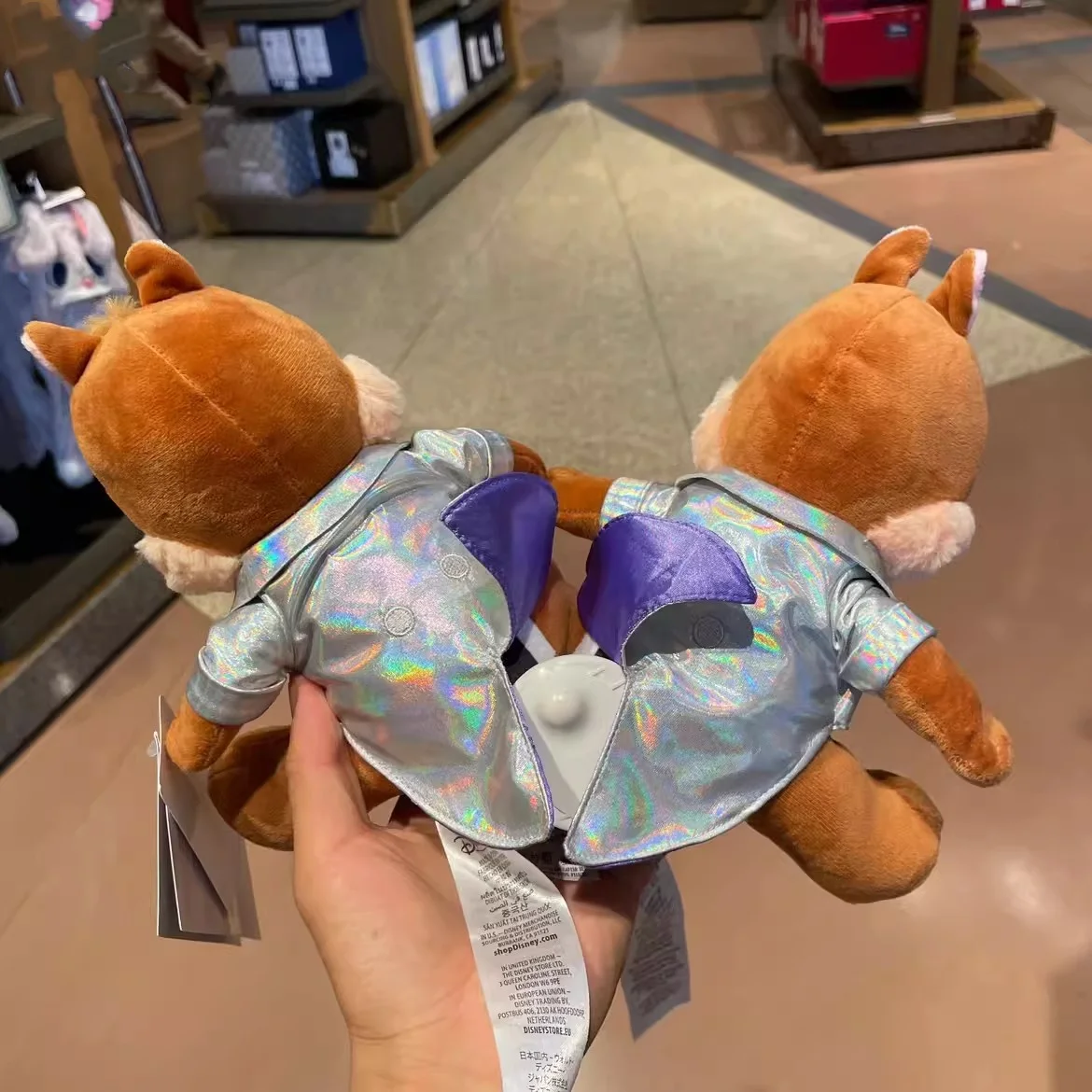 Shanghai Disneyland Anniversary Edition chip and Happy Birthday cartoon plush toys, children's gifts and souvenirs view 2