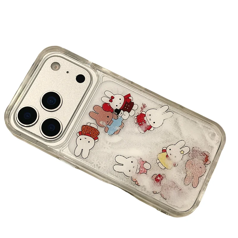 เคสโทรศัพท์มิฟฟี่ เหมาะสำหรับ iPhone14/15/16/17 Pro Max เคสซิลิโคนลายการ์ตูนใหม่ ป้องกันการตก โปร่งใส