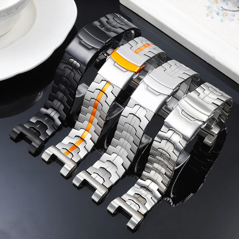 For Casio G-SHOCK GST Series GST-210/W120L/S130L/S310 GST-B100 W300/400G Men WatchBand Titanium alloy steel Modified watch strap view 2