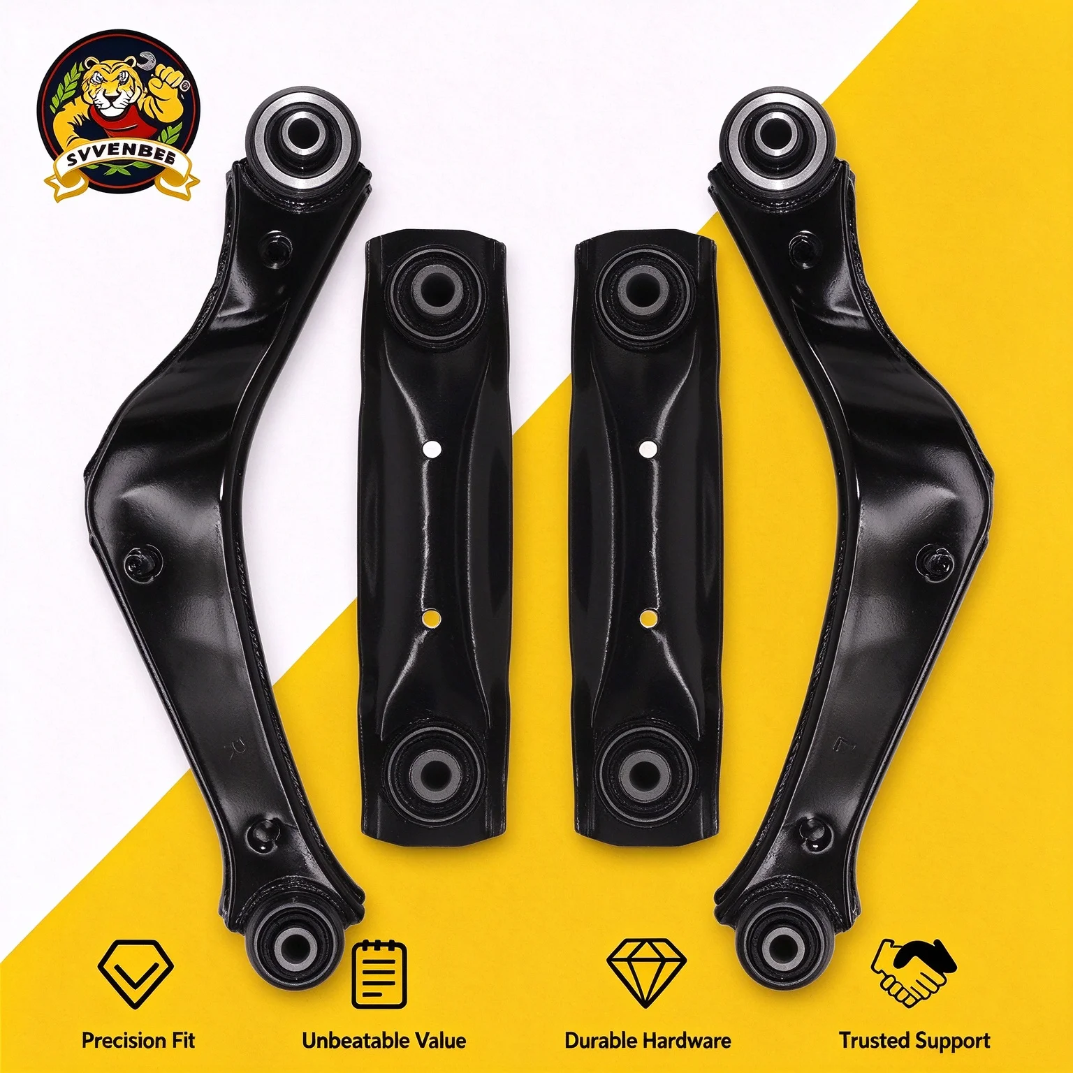 Svenubee 4Pcs Rear Upper Control Arms Sway Bar Link Kit Fit for 2013-2015 Malibu 2016 Malibu Limited 2014-2019 Impala 2013-2017