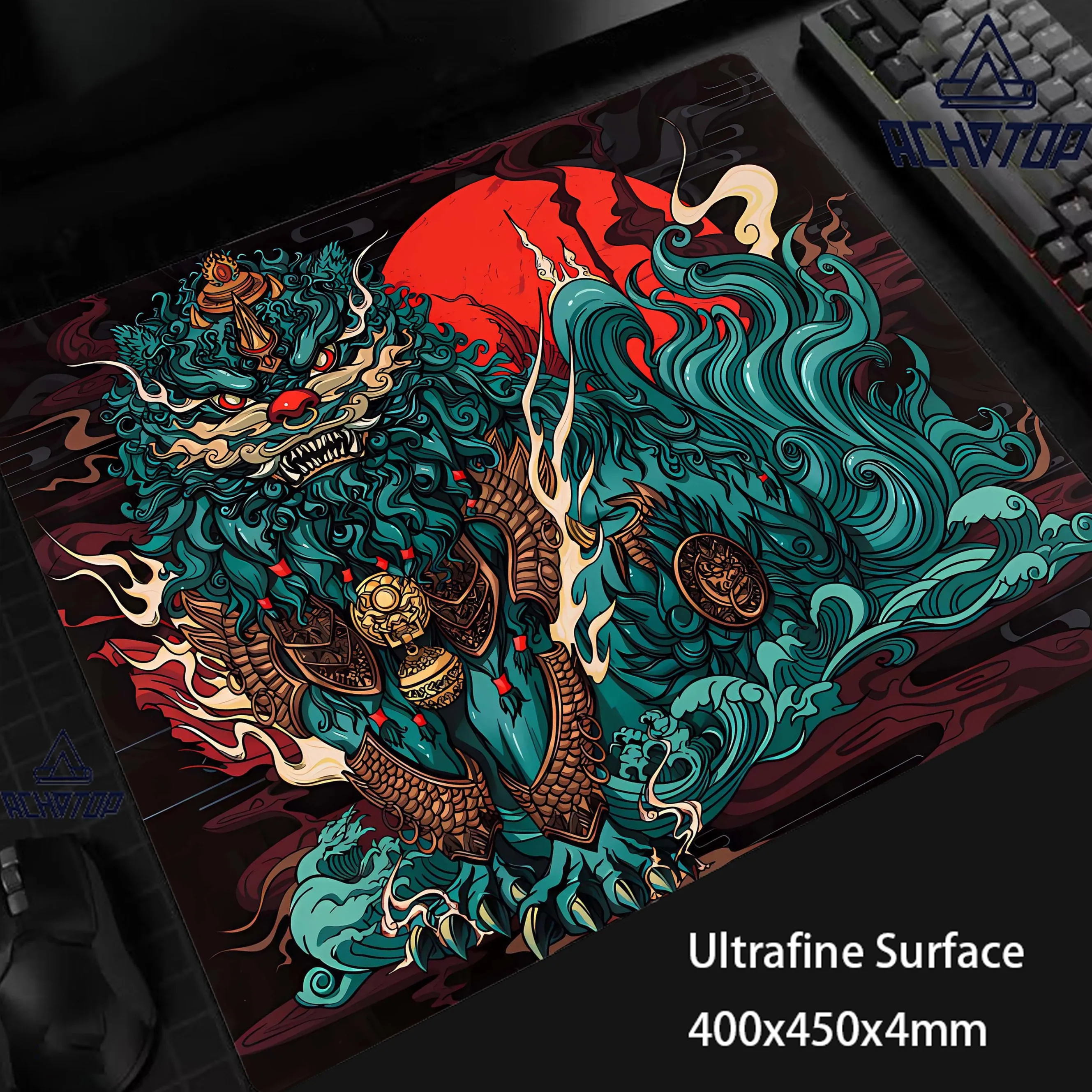 

FPS Professional E-Sports Dragon Gaming Mouse Pad Gamer Premium Locking Edge Mouse Mat Game Ultrafine Surface Balance Mousepad