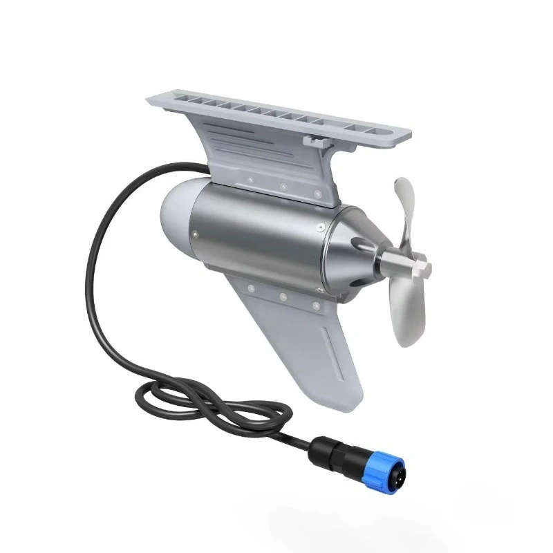 450W High Thrust Brush Less Electric Motor Pedal System Remote Watch Control  Kayak Boat Propeller with Fixing Parts Watch