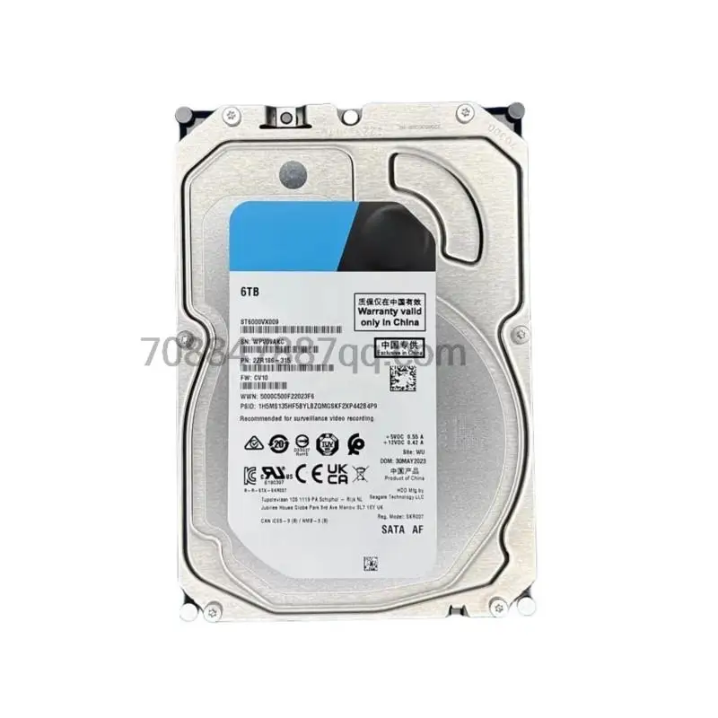 Original 100% authentique ST6000VX009 VX001 6T Tb SATA6G 256M