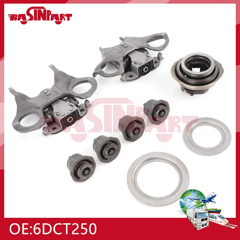 Transmission Dual Clutch Fork Bearing Kit 6DCT250 For Ford Focus Fiesta DPS6 Car Accessories Parts CA6Z7515J 602000800