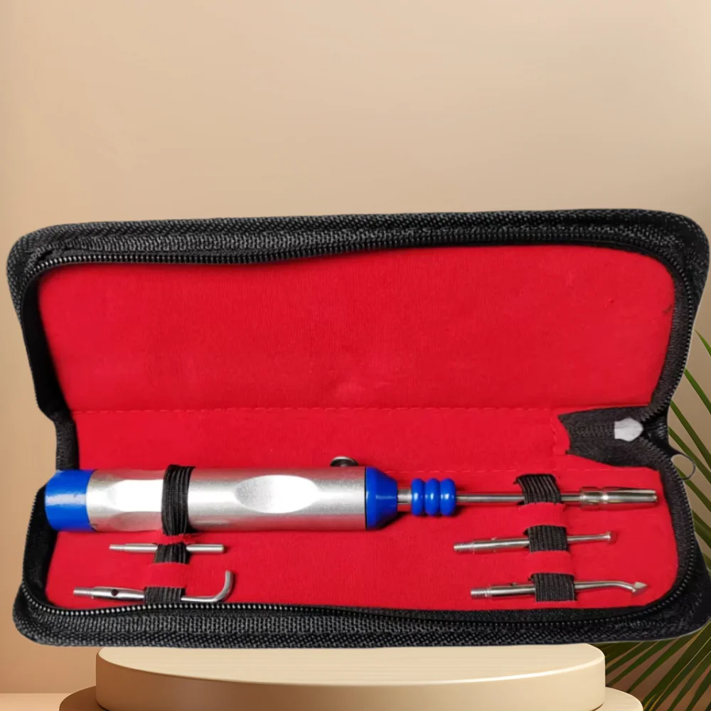 Dental Automatic Teeth Crown Remover Adjustable 4 Shifts Manual Crown Remover Stainless Steel Teeth Restoration Tool