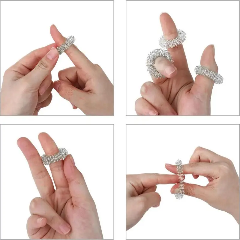 Ring For Massage Creative Spring Finger Massage Fidget Creative And Funny Manual Massage Balls For Teens Boys Adults Girls Kids