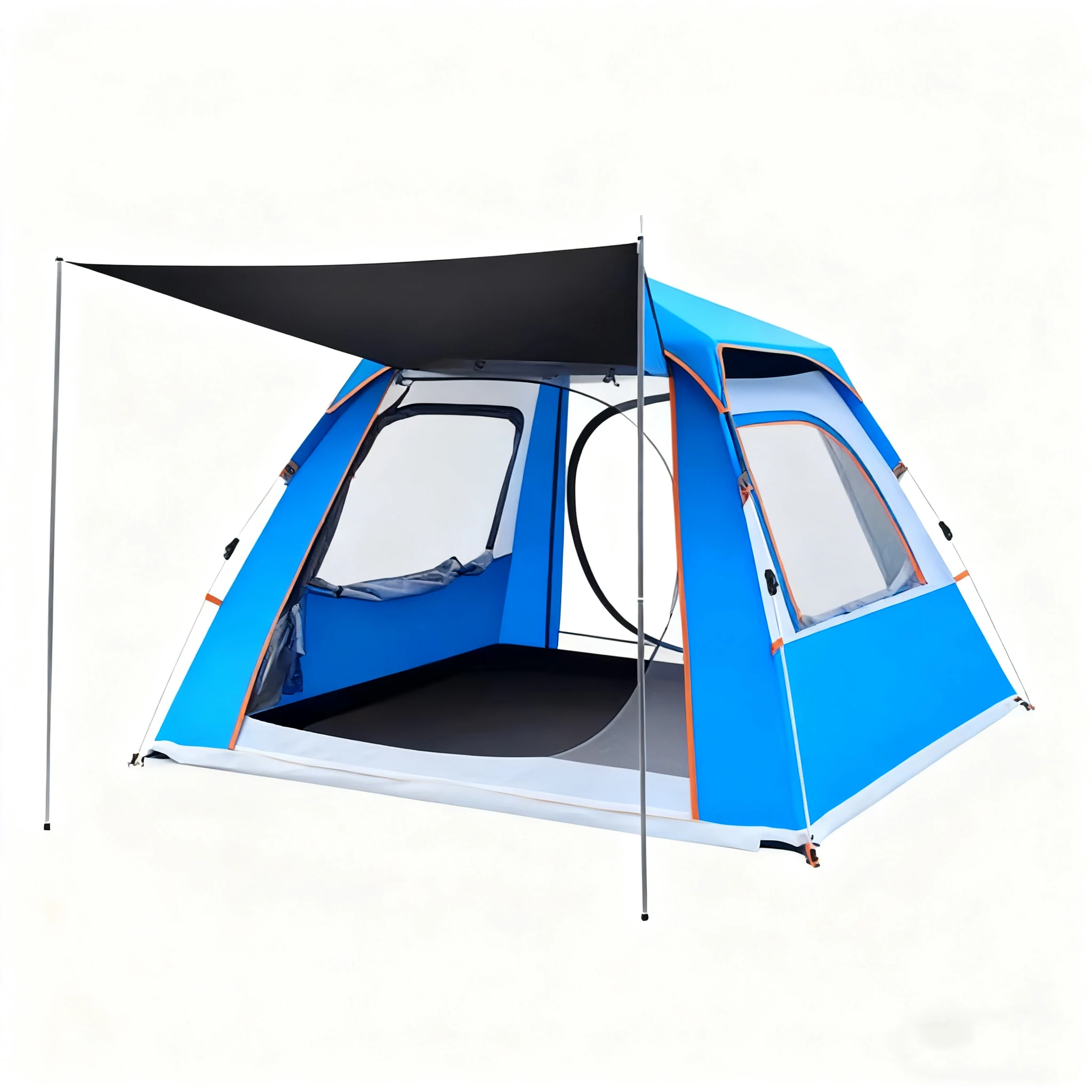 

STLF Customized 5-8 People Family Camping Tent Fully Automatic Opening Waterproof Oxford Fabric Rainproof Outdoor Hiking Tent