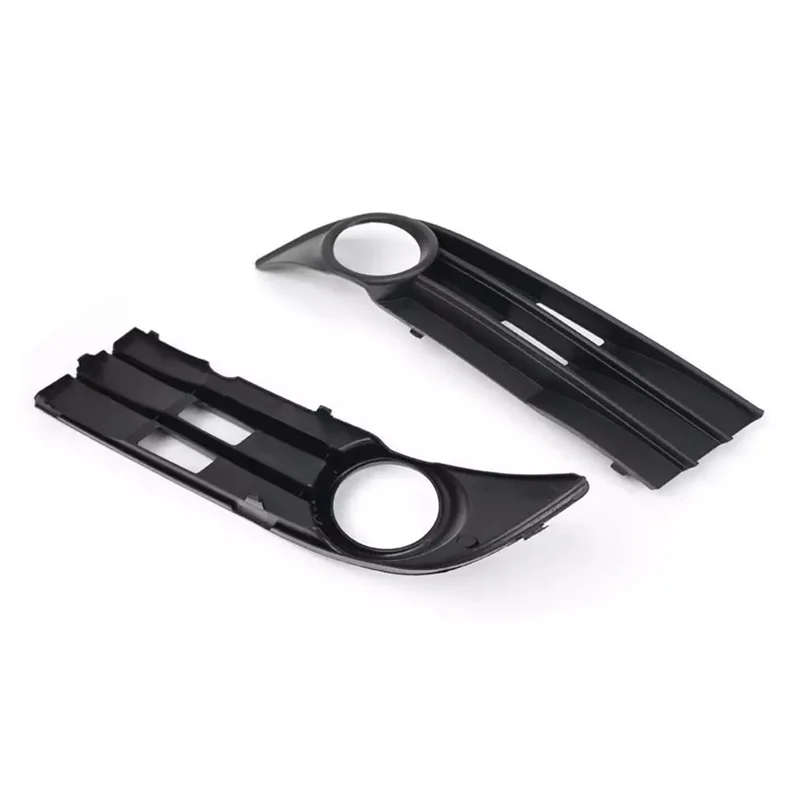 

2PCS Front Bumper Fog Light Grille Cover With Hole 1T0853665F 1T0853666F For VW Touran 2007-2010 Pair