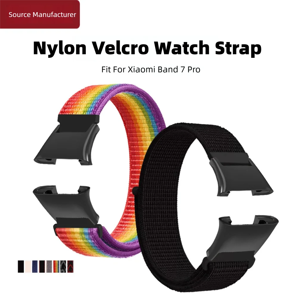 ナイロン織ストラップ Xiaomi Mi スマートバンド 7 プロブレスレット用クイックリリース肌に優しい交換用調節可能なスポーツウォッチバンド