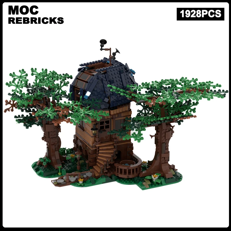 

City Street View Series Medieval Modular Building MOC The Observatory DIY Model Technical Bricks Assembly Children Toys Gifts