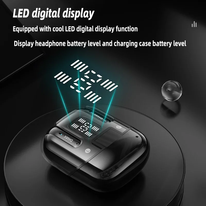 سماعات بلوتوث لاسلكية عالية الوضوح صوت ستيريو دعوة الحد من الضوضاء من جانب واحد حر اليدين سماعات IPX4 مقاوم للماء #4