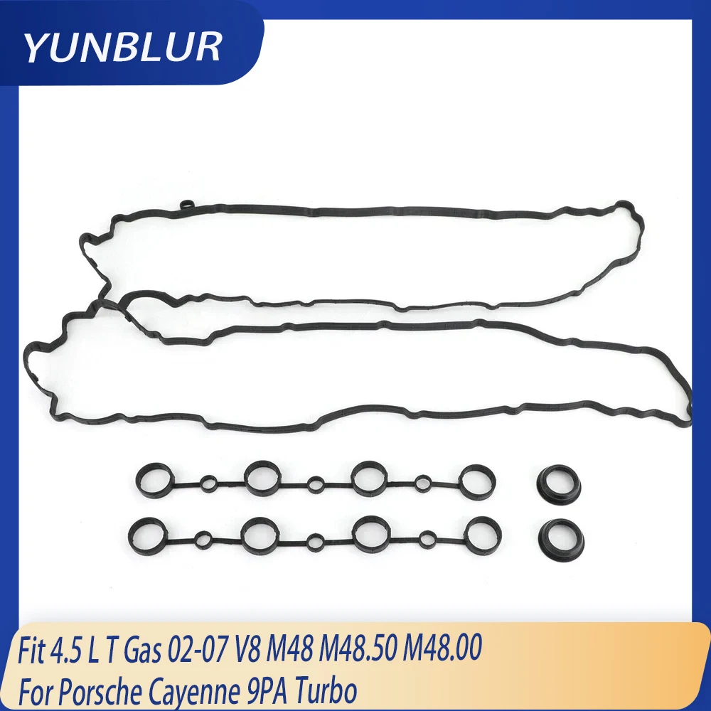 

M48 M48.50 M48.00 Engine Parts Valve Cover Gasket Set Fit 4.5 L T Gas 02-07 V8 For Porsche Cayenne 9PA Turbo 94810593205 4.5L