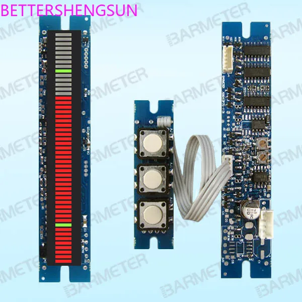 51-line color LED with alarm upper and lower limit control panel LED light beam meter module