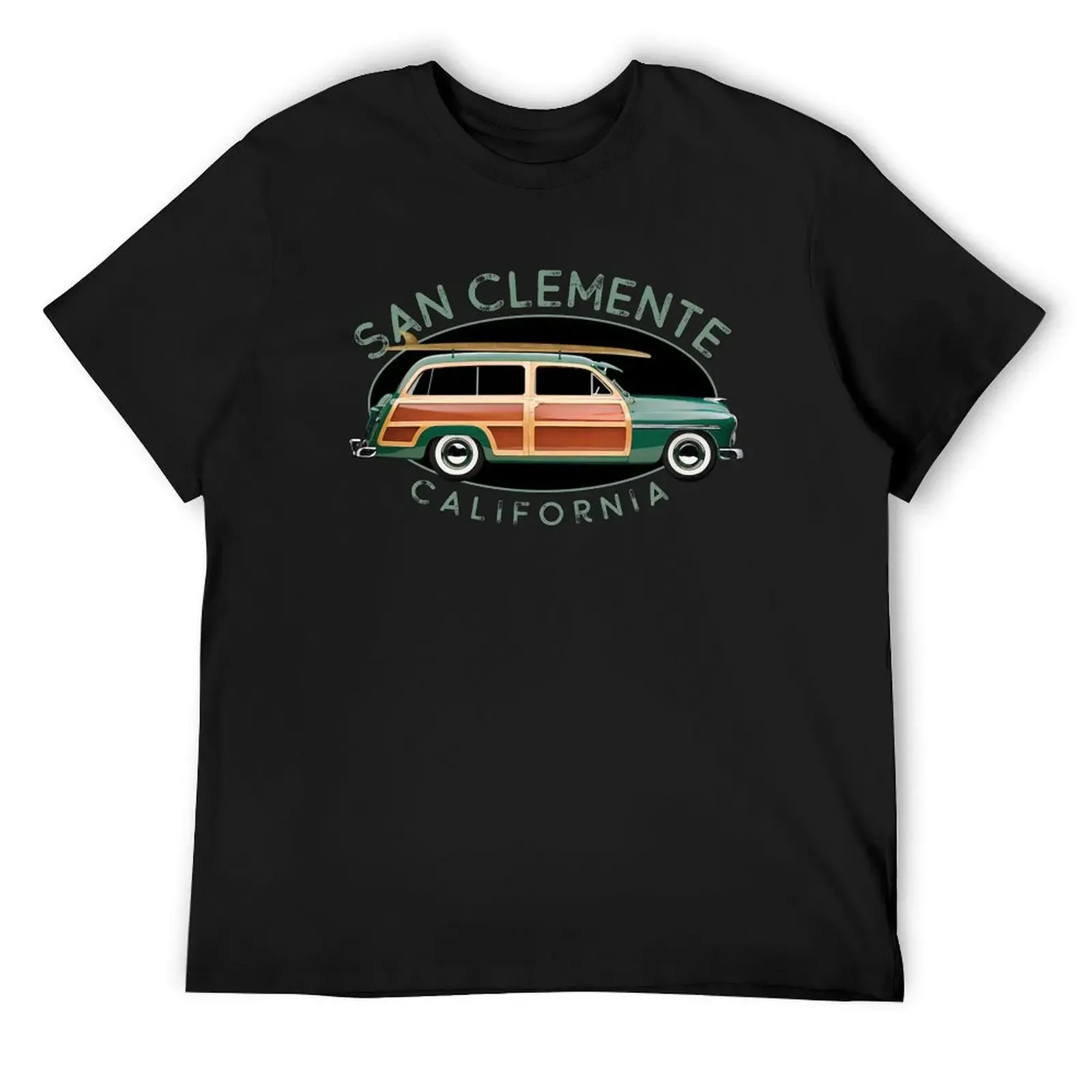 

San Clemente California Vintage Surfing T-Shirt Luxury man cotton graphic tees graphic t shirts tshirts for men