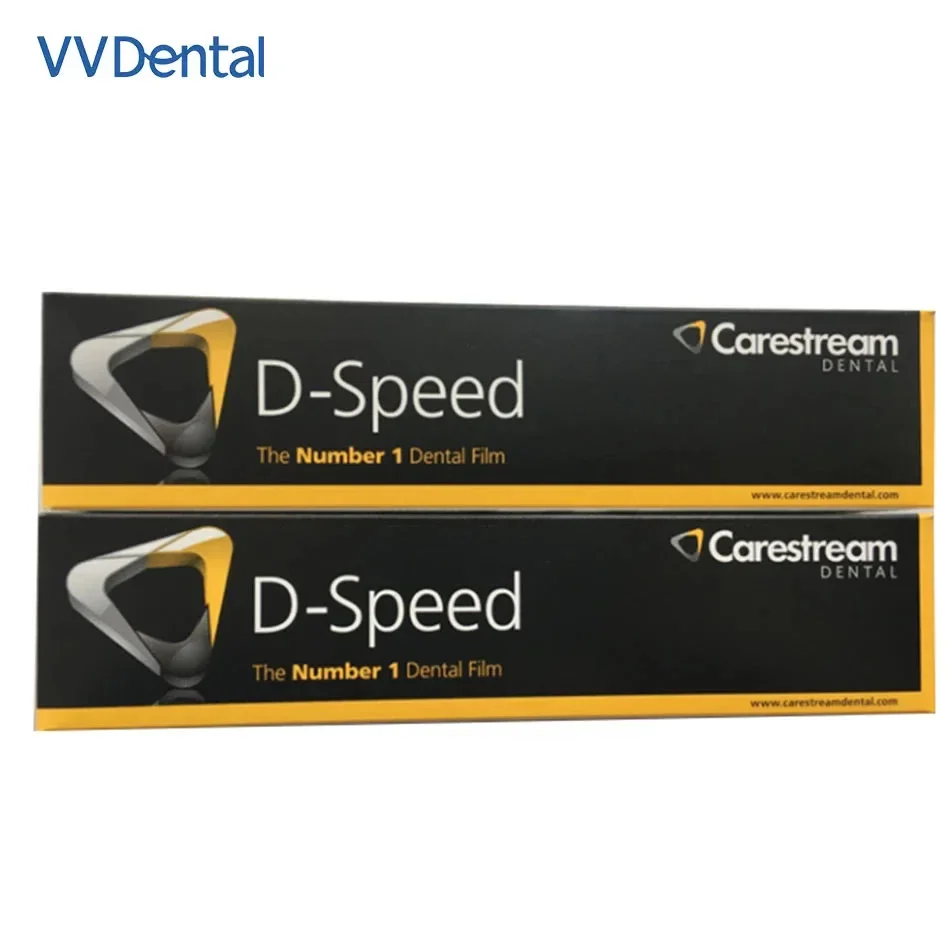 VV Dental-película de rayos X Kodak, equipo de Odontología, película Intraoral, velocidad en D, radiografía, 100 unids/lote por caja