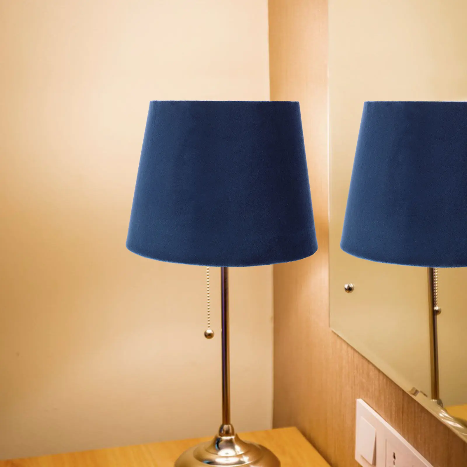 Table Lamp Shade Cloth and Iron Construction Replacement Lampshade for Desk Floor Bedside Lamp Soft Light Diffusion Home