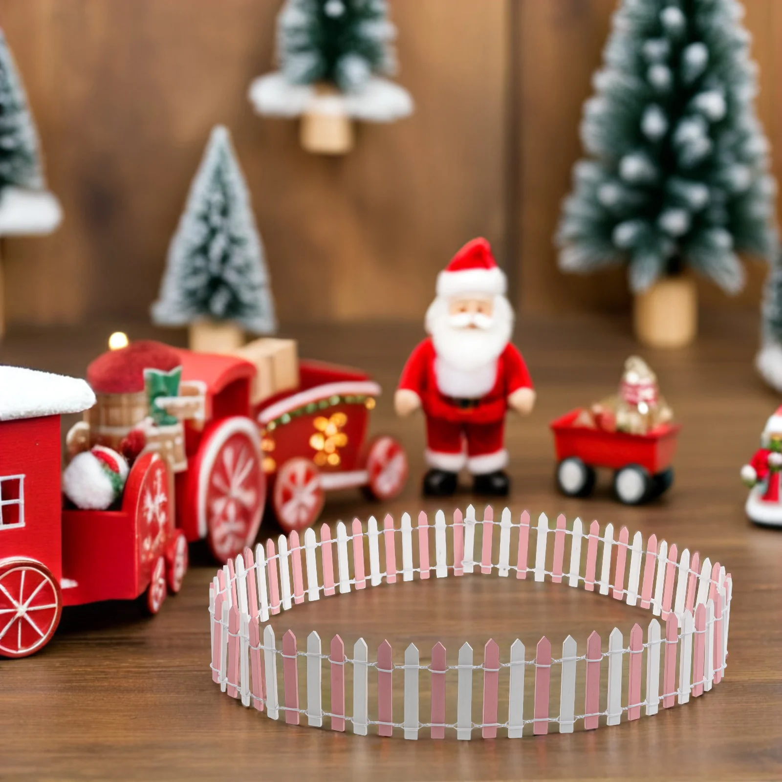 

Miniature For Crafts Small Wood Fence Micro Landscape Diy Decor Garden Edging Fence Dollhouse Accessories Farm Fencing