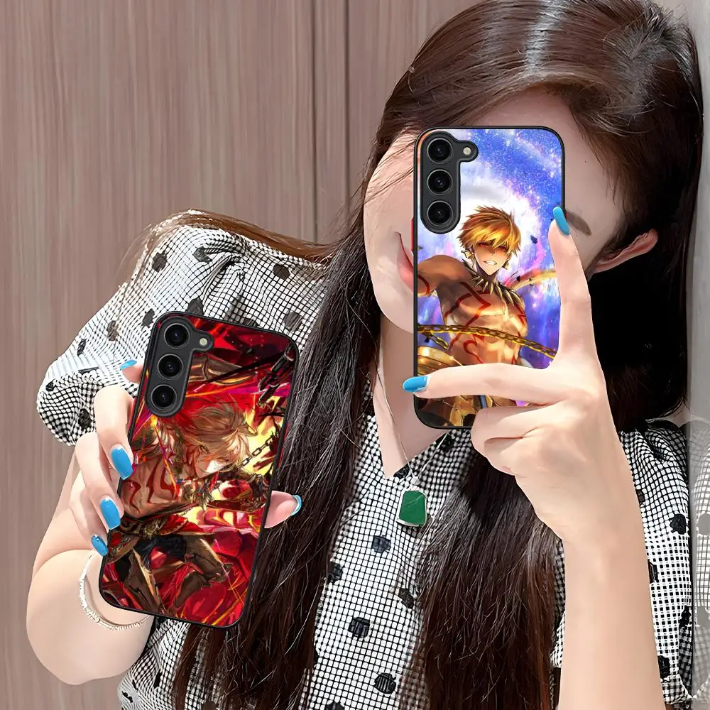 Anime Fate Gilgamesh Phone Case for Samsung Galaxy S26 S25 S24 S23 S22 S21 Plus FE Ultra Skin Feel Shockproof Cover