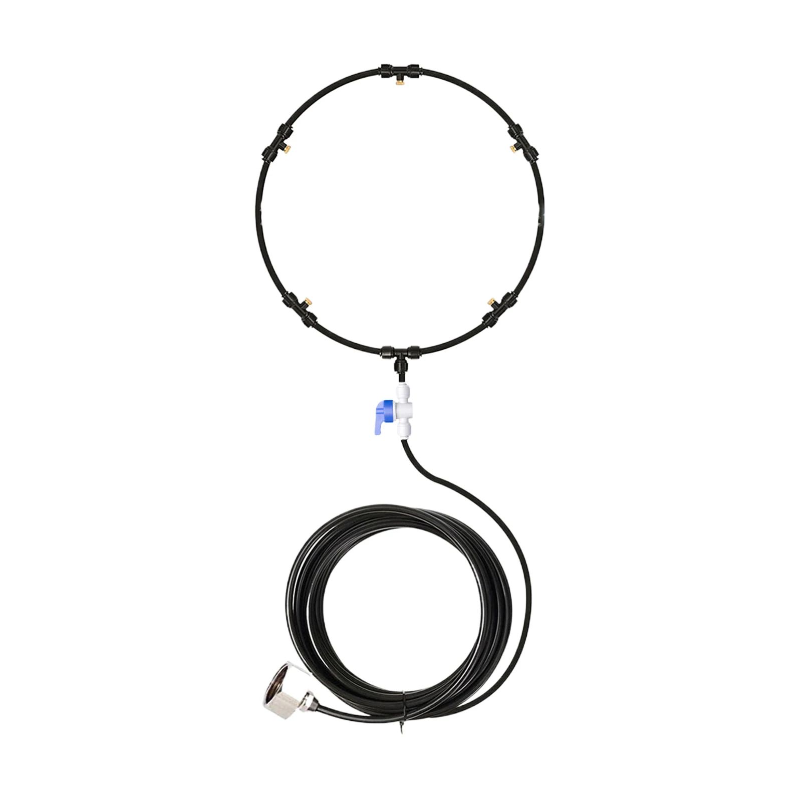 Stay Cool And Comfortable Outdoors With Fan Misting System Tool For Outdoor Cooling 26.3 Ft PU Tube