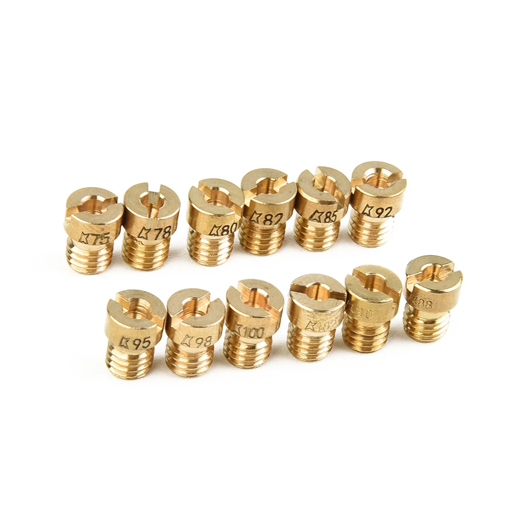 Sturdy High Quality Carburetor Main Jet #75 - #102 12Pcs Carb For Dellorto PHBG AD/DS Jets Main Racing Carburetor