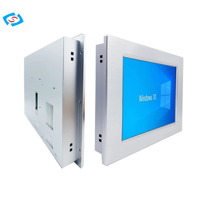 15.0'  Silver Touch Screen Panel PC with N2930 Quad Processor Onboard 4G Ram  4  x USB  4 COM Port  2 x LAN