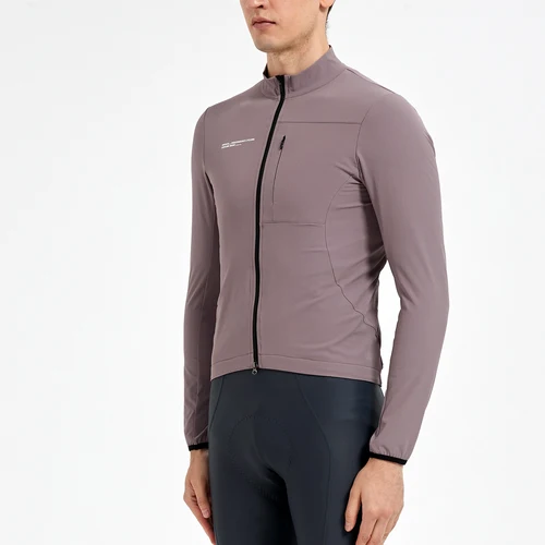 SPEXCEL Nueva chaqueta aislante Explore Chaqueta de ciclismo interior de forro polar térmico y resistente al viento de 2 capas con bolsillo en el pecho