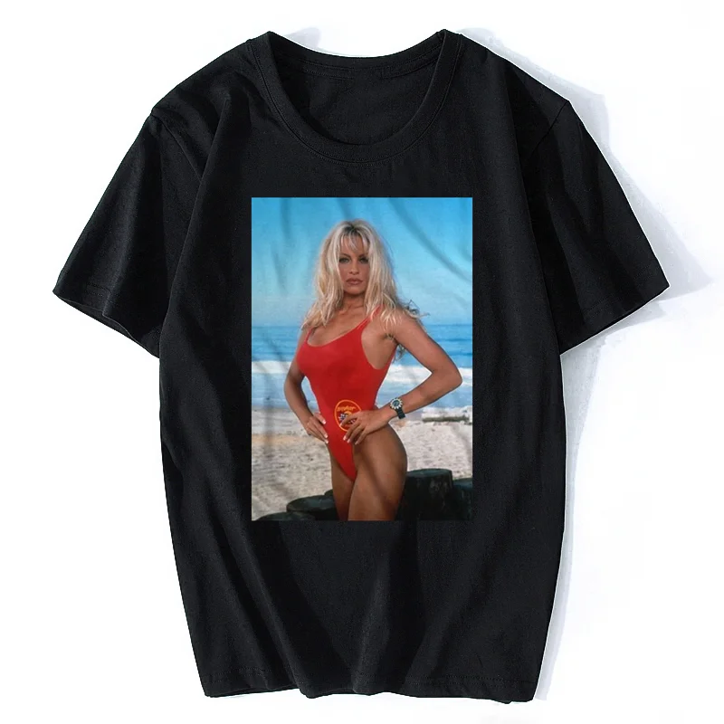 Baywatch Tv-Show Pamela Anderson Leben Schutz Lizenziert Erwachsenen T-Shirt Men Cotton Tshirt Hip Hop Tee Shirt Clothing