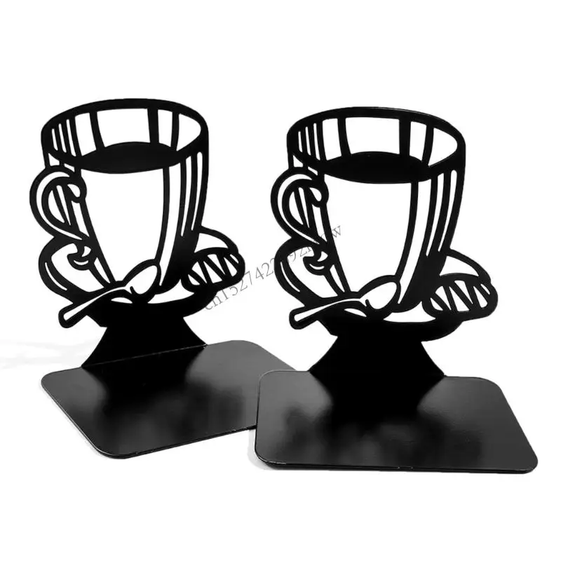 Stand for Displaying Books, Picture Albums, Notebooks, Elegant Design Books Stand Hollow Books Display Stand Bookends R9CB
