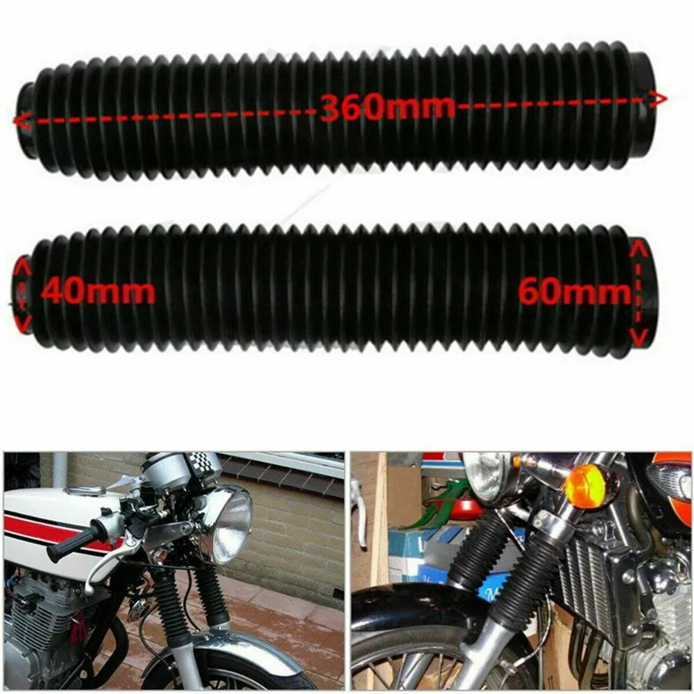Couvercle anti-poussière de fourche avant de moto en caoutchouc, guêtres, bottes, amortisseur