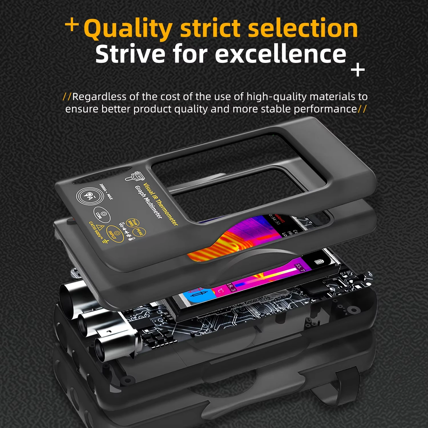 20000 นับมัลติมิเตอร์ 3.98 นิ้ว PCB Thermal Imager 320*320 อุตสาหกรรมกล้องความร้อน Circuit Board ตรวจสอบไฟฟ้า BSIDE SH7
