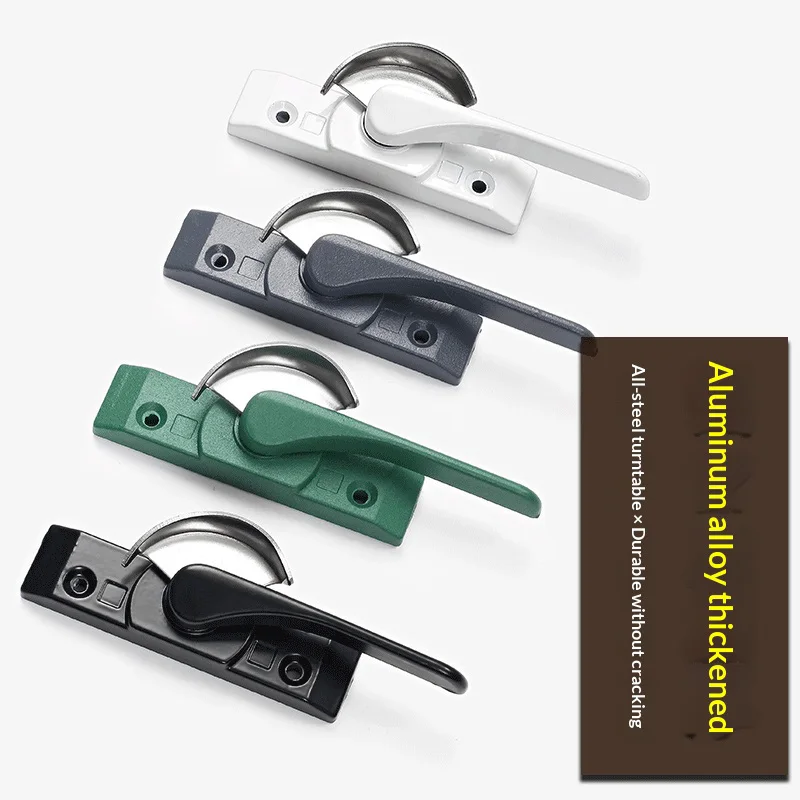 Old-style aluminum alloy door and window crescent lock, sliding door and window lock, hook, sliding door and window hook lock, b