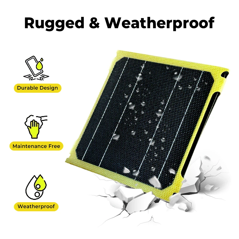 40W Foldable Solar Panel Dual USB +DC Solar Cell Portable Folding Waterproof Solar Charger Outdoor Mobile Power Bank Charger