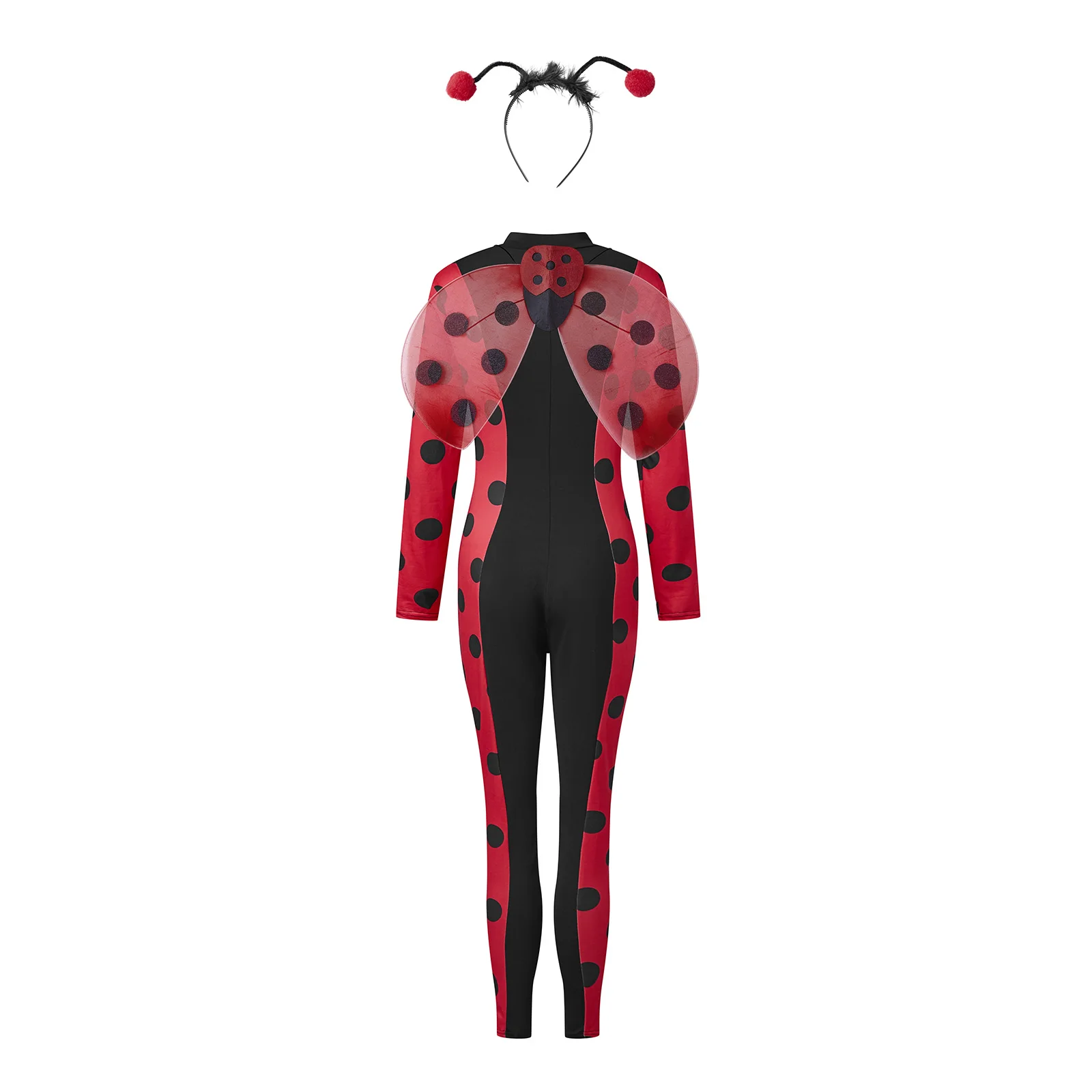 2026 الإبداعية كرنفال المرأة الخنفساء تأثيري حلي حفلة سحاب أكمام طويلة سليم صالح بذلة أجنحة عقال 3 قطعة مجموعة