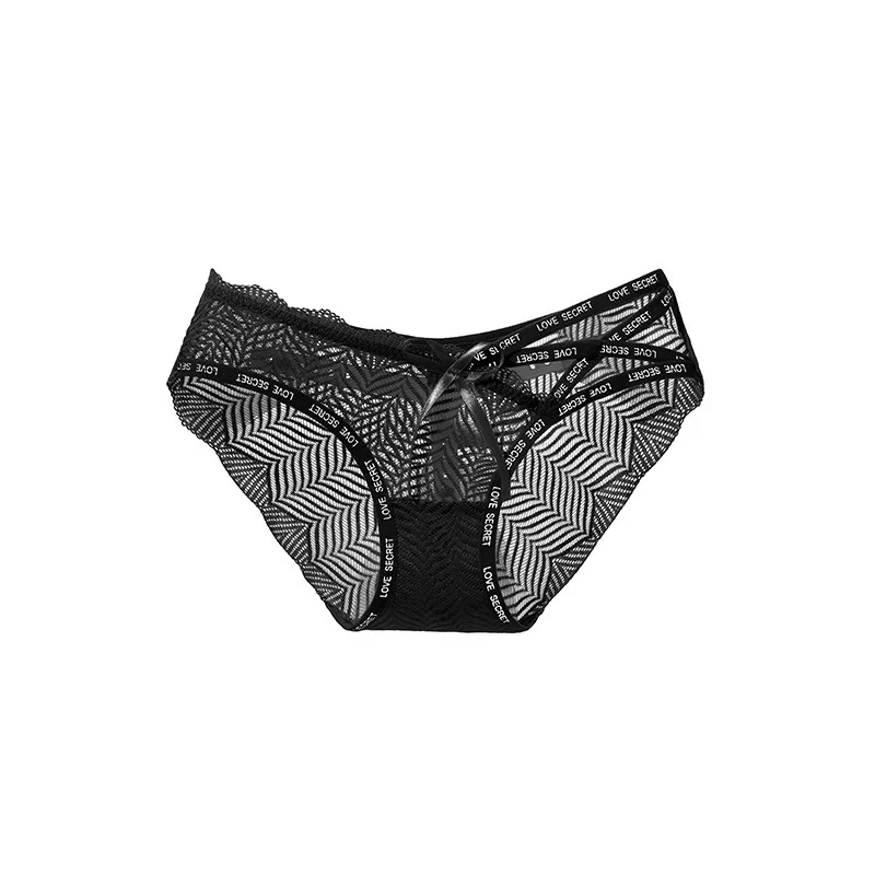 Sous-vêtement transparent en dentelle pour femme, pantalon triangle, taille basse, mince, sexy, épicé, été